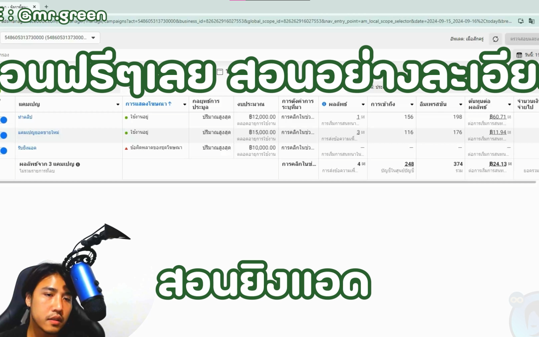 สอนยิงแอดมือใหม่งบน้อย